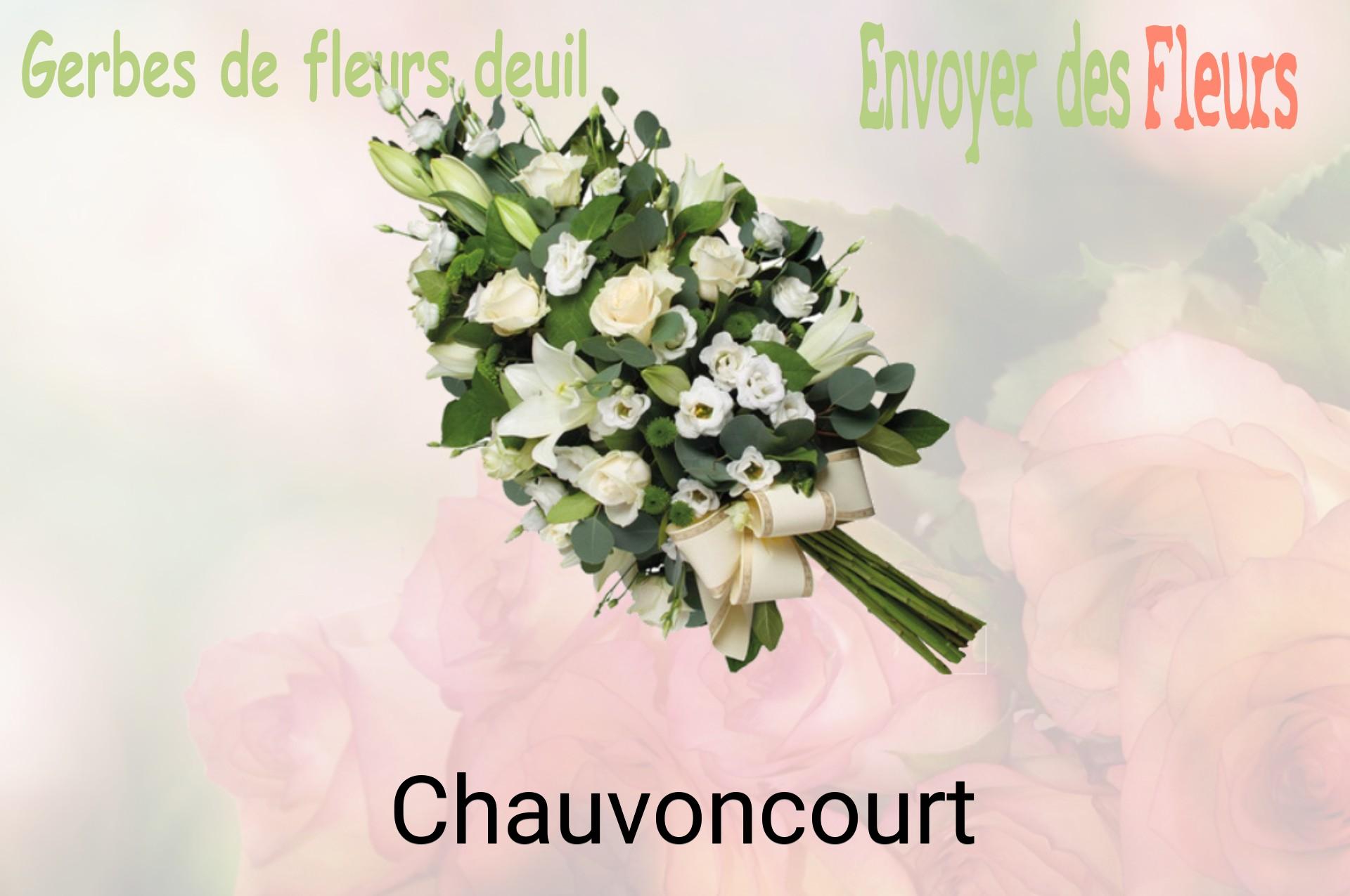 Gerbe de fleurs de deuil livrée à Chauvoncourt